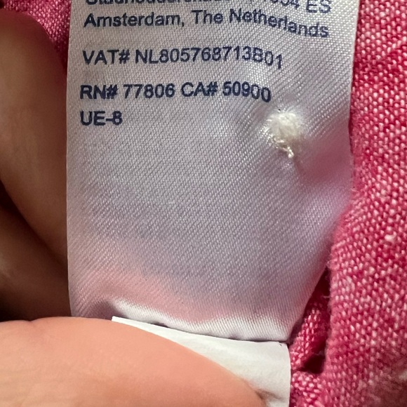 Tommy Hilfiger Red Casual Button Down Shirt - Picture 3 of 8